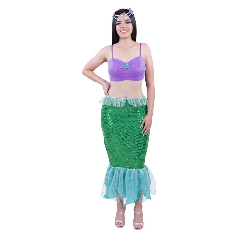 FANTASTIC NIGHT - Disfraz para Mujer Princesa Sirena Fantasía