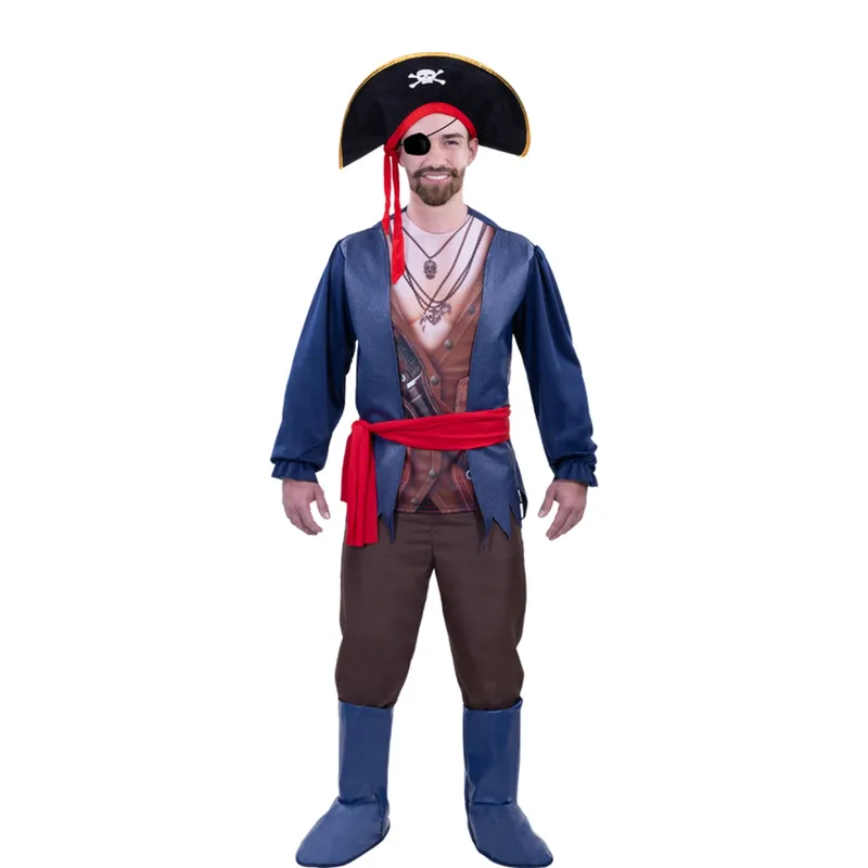 FANTASTIC NIGHT - Disfraz para hombre Pirata Fantasía Terror