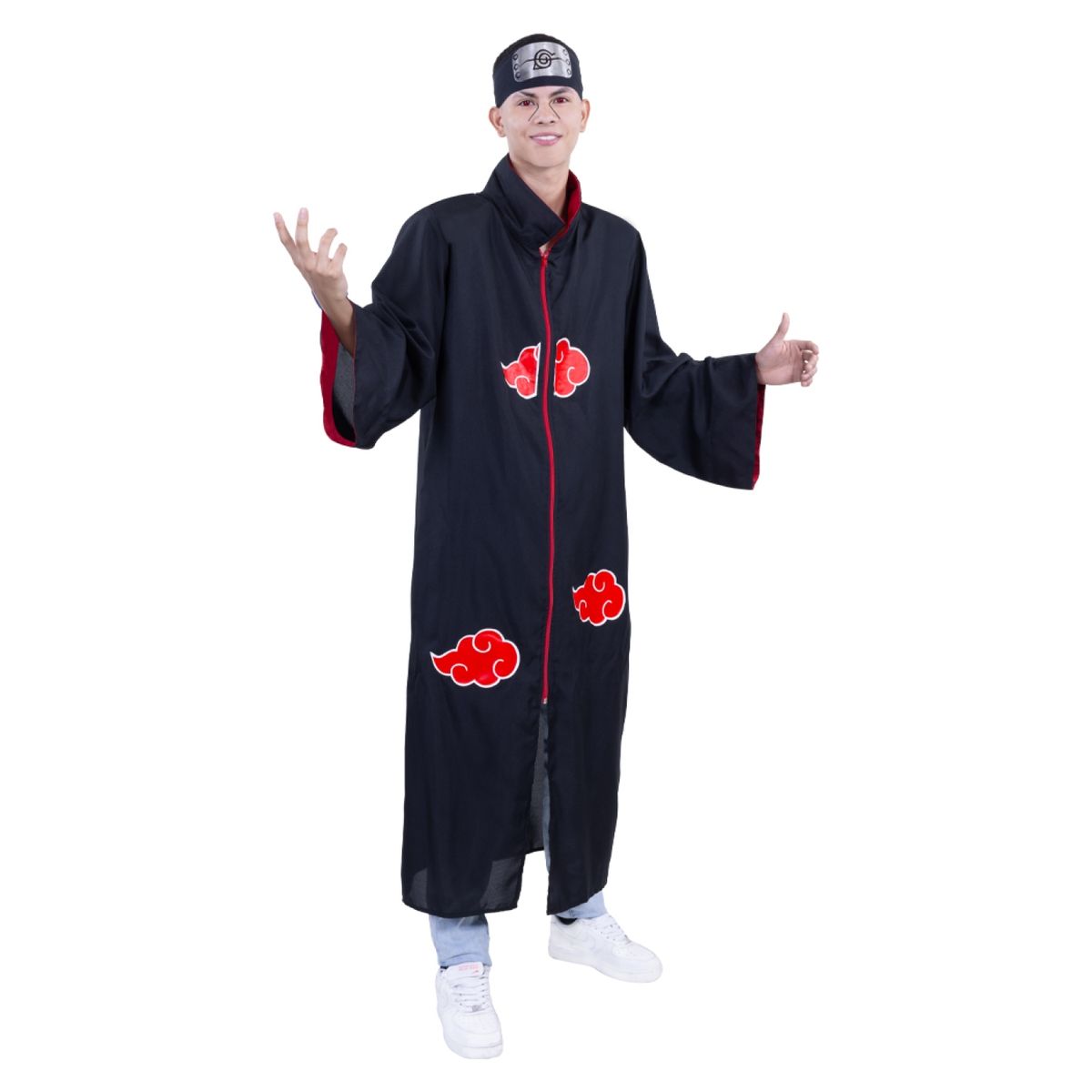 FANTASTIC NIGHT - Disfraz para hombre capa Akatsuki Anime Terror