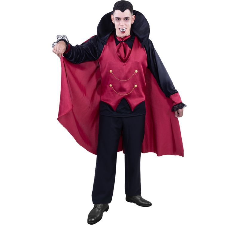 FANTASTIC NIGHT - Disfraz para hombre vampiro Terror Fantasía