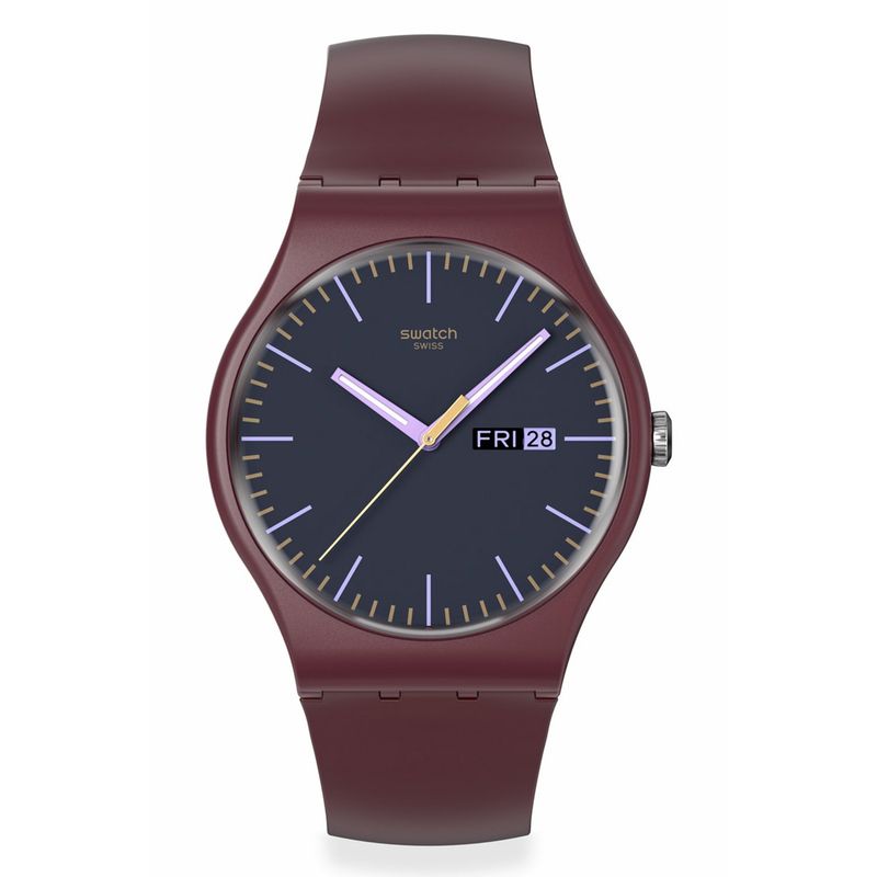 SWATCH - Relojes Swatch Unisex BURGUNDY BERRY. Relojes Plástico Rojo SO29R707