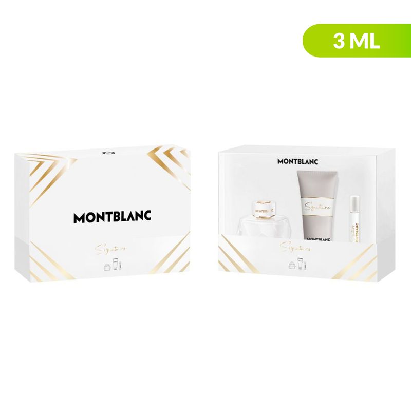 MONTBLANC - Set de Perfume Mujer MB SIGNATURE EDP incluye: 3 productos