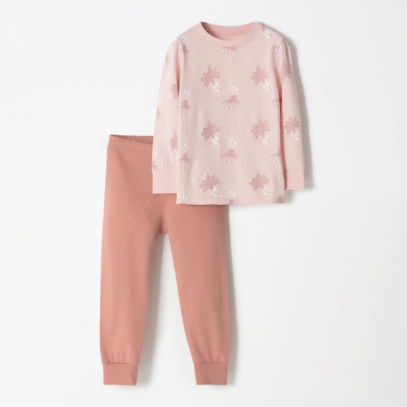BABY FRESH - Pijama para Bebé niña 2 piezas Cintura elásticada Manga larga de Algodón Baby Fresh