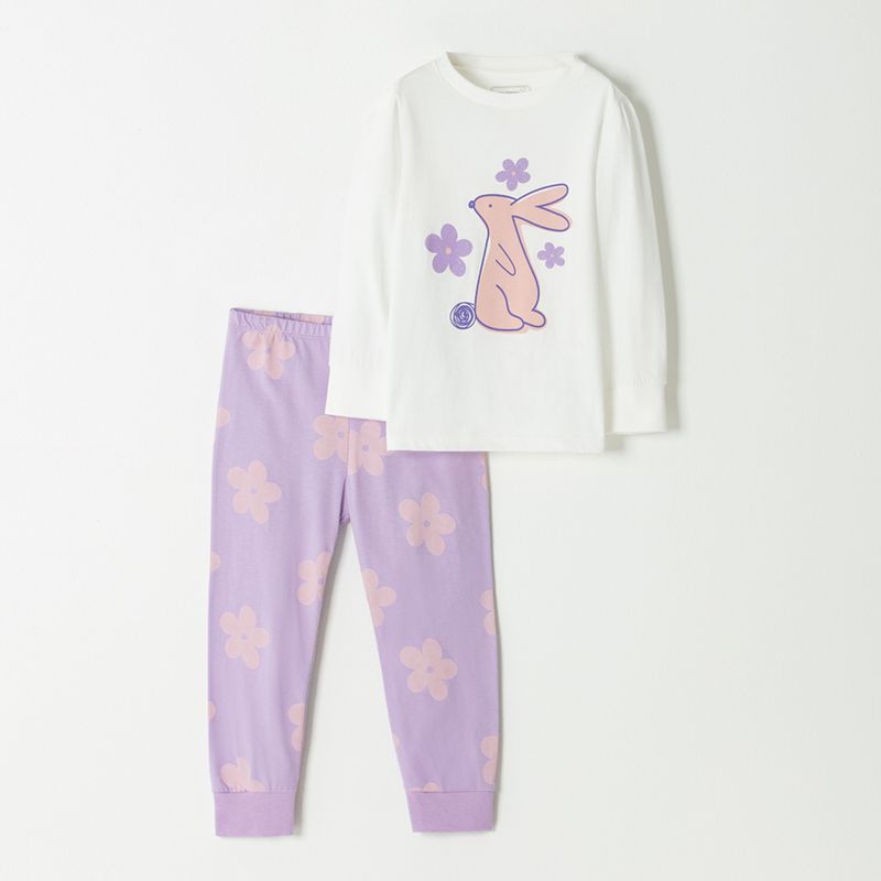 BABY FRESH - Pijama para Bebé niña 2 piezas Cintura elásticada Manga larga de Algodón Baby Fresh