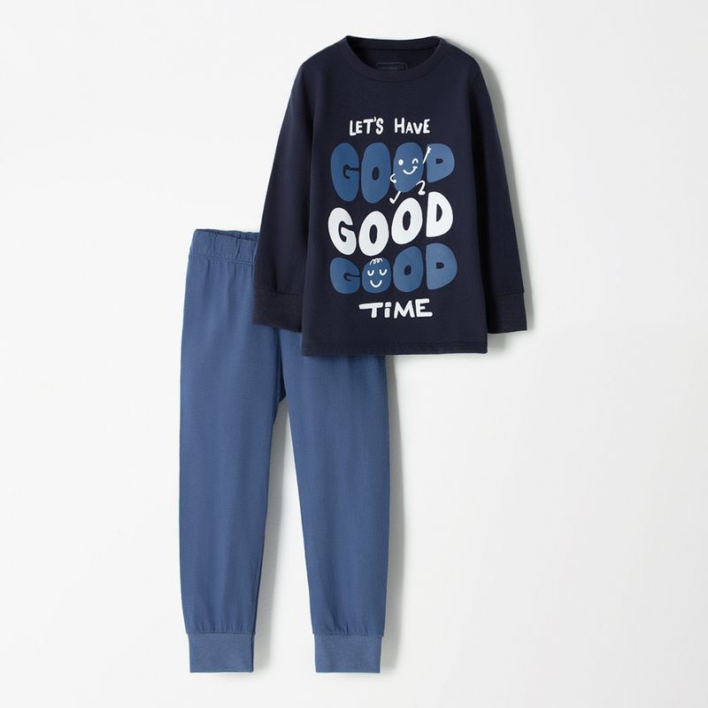 BABY FRESH - Pijama para Bebé niño 2 piezas Cintura elásticada Manga larga de Algodón Baby Fresh