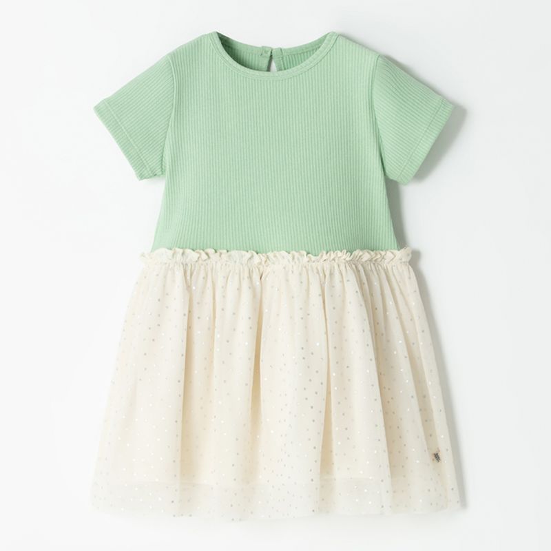 BABY FRESH - Vestido Niña Bloque de color Algodón Baby Fresh