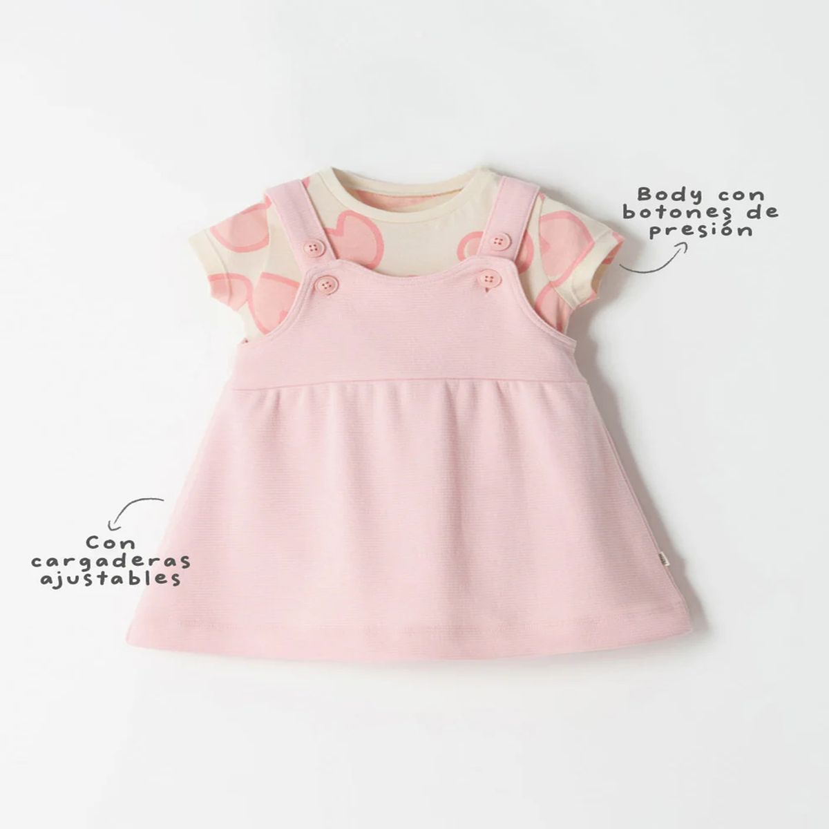 BABY FRESH - Jardinera para Bebé niña en Poliéster Baby Fresh