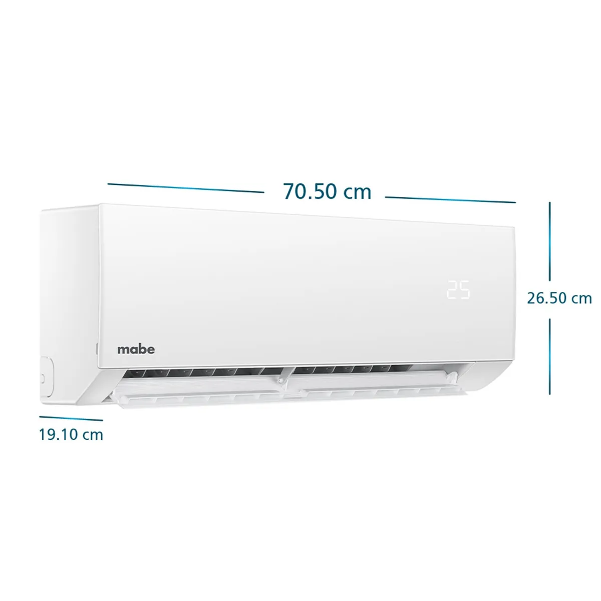 MABE - Aire acondicionado convencional Mabe 115V 9000 BTUs blanco MMT09CABWCCC1