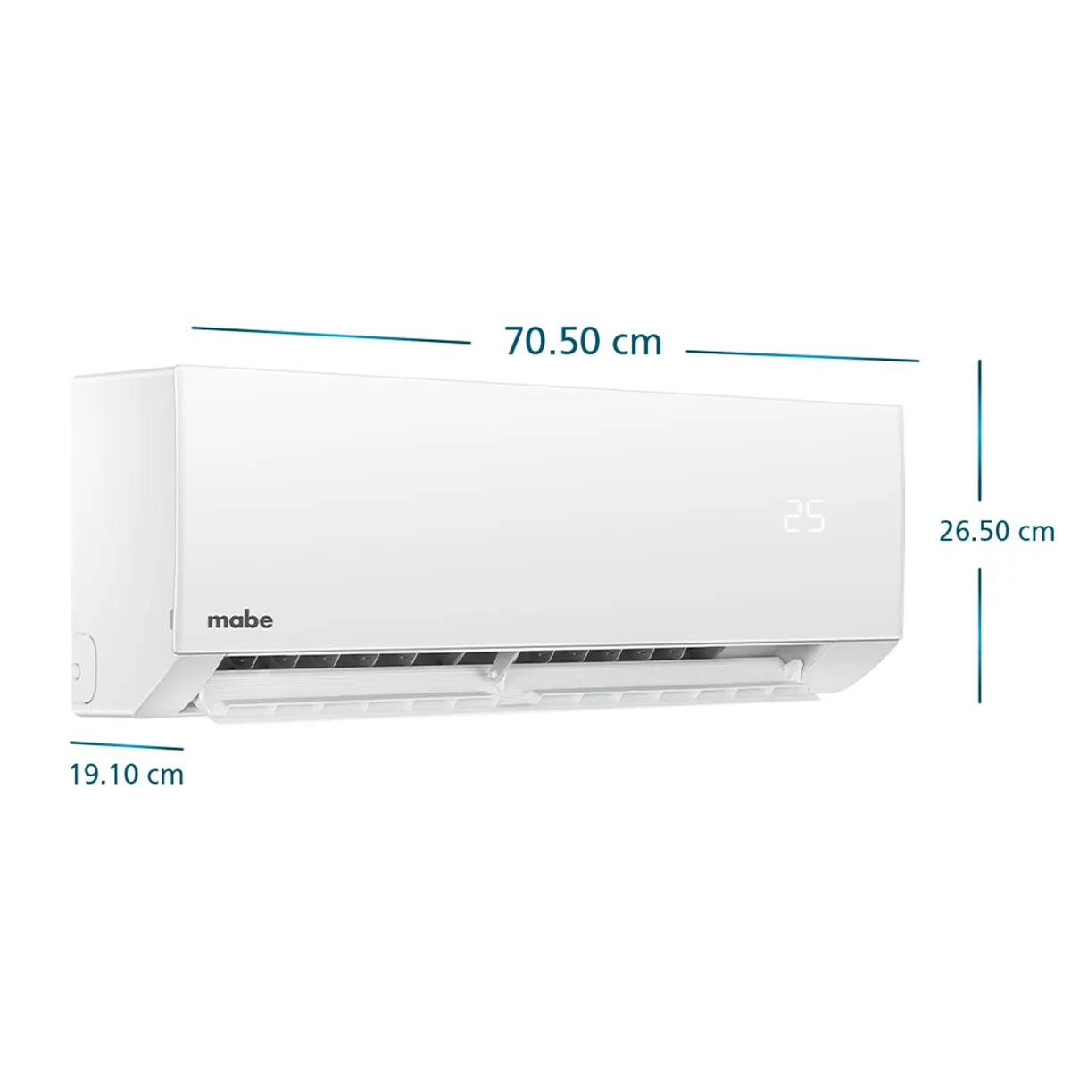MABE - Aire acondicionado convencional  Mabe220V 9000 BTUs blanco MMT09CDBWCCC1