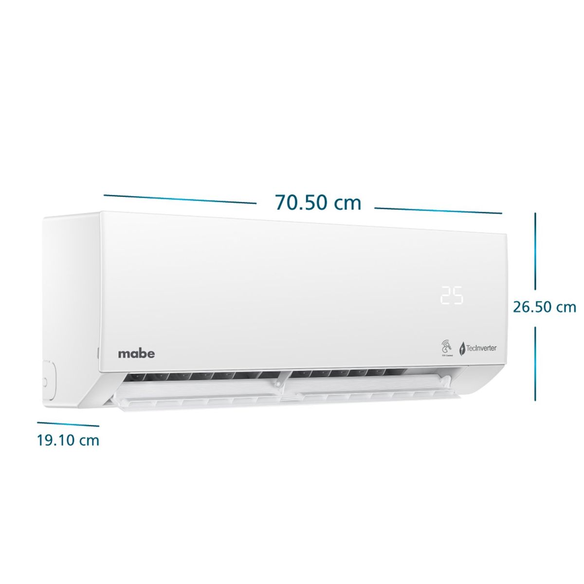 MABE - Aire acondicionado inverter Mabe 115V 9000 BTUs blanco MMI09CDBWCCC1