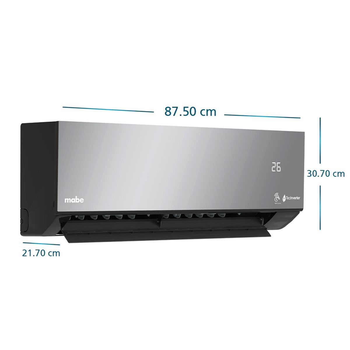 MABE - Aire acondicionado inverter Mabe 220V 24000 BTUs Espejo | MMI24CDMCCC10
