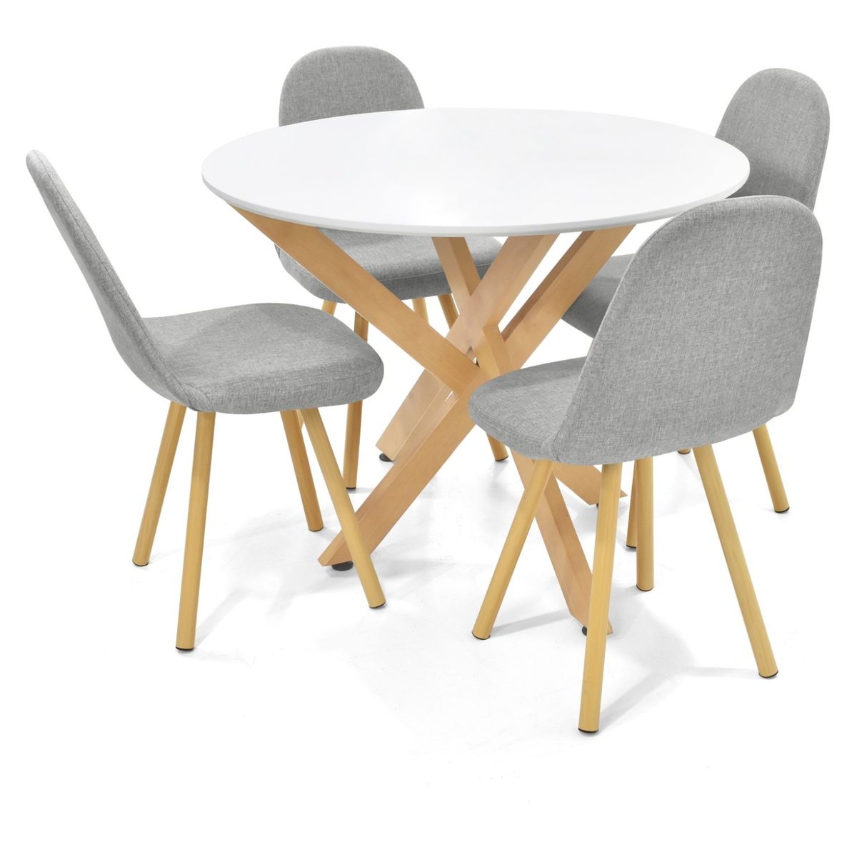 MICA - Juego de comedor LUBENA MOSCU 4 puestos