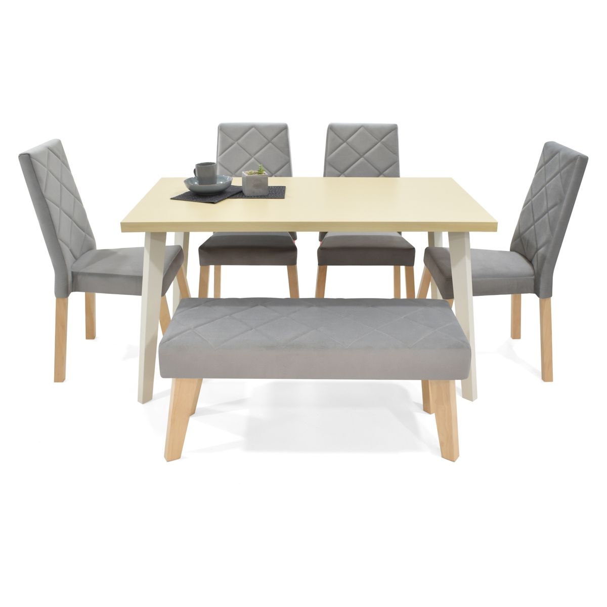 MICA - Juego de comedor LINOU 6P 6 puestos