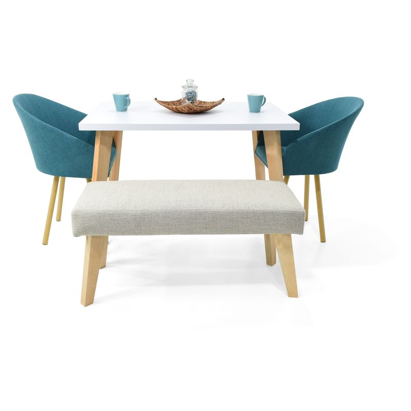 MICA - Juego de comedor MOSCU 4P MALTA 4 puestos