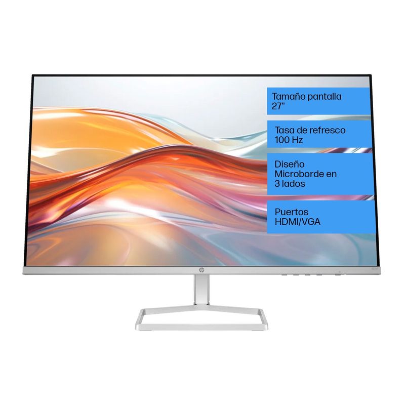 HP - Monitor HP 527sf | 27 pulgadas FHD | Tasa de refresco 100 Hz | 94F44AA