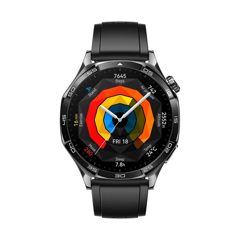 HUAWEI - Smartwatch Huawei  GT5 46MM Negro| 5 ATM resistencia al agua | pantalla AMOLED táctil a color | Pulso en Fluoroelastómero 35 mm