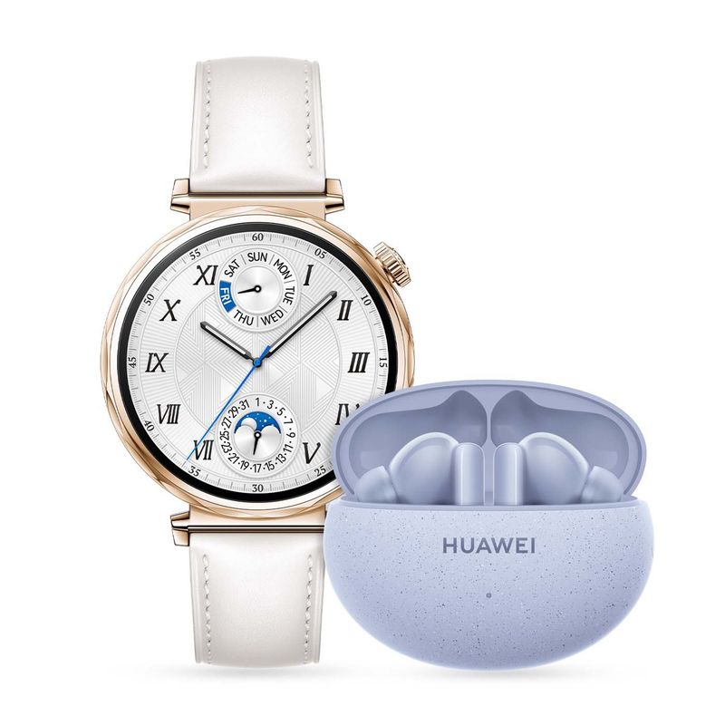 HUAWEI - Smartwatch Huawei GT5 41MM | 5 ATM resistencia al agua | pantalla AMOLED táctil a color + Freebuds 5i