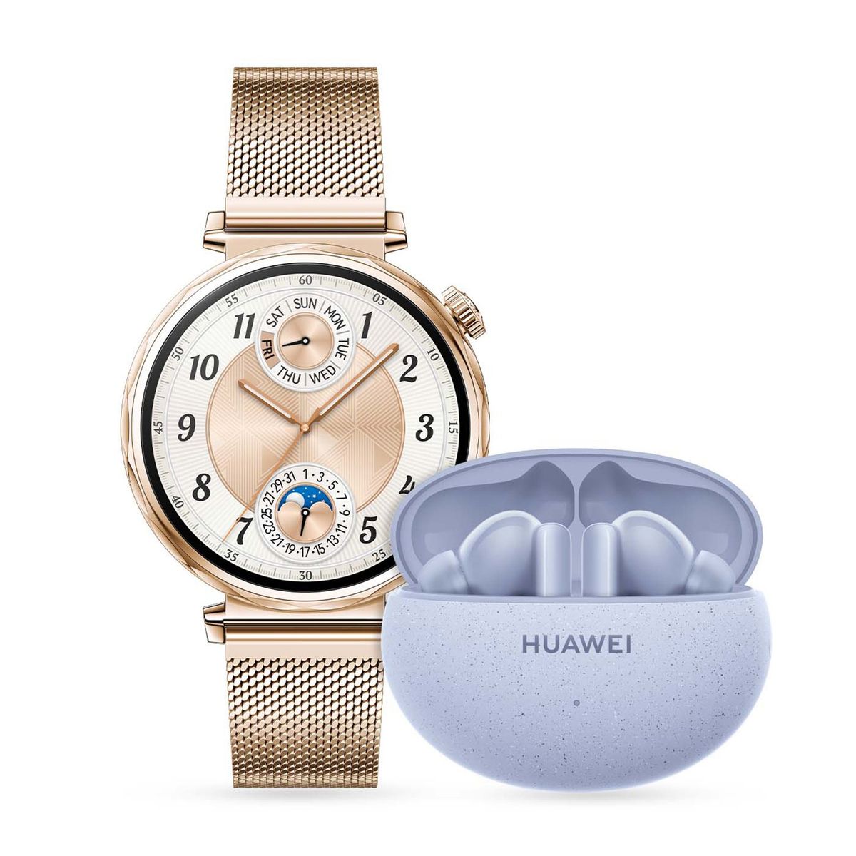 HUAWEI - Smartwatch Huawei GT5 41MM | 5 ATM resistencia al agua | pantalla AMOLED táctil a color + Freebuds 5i