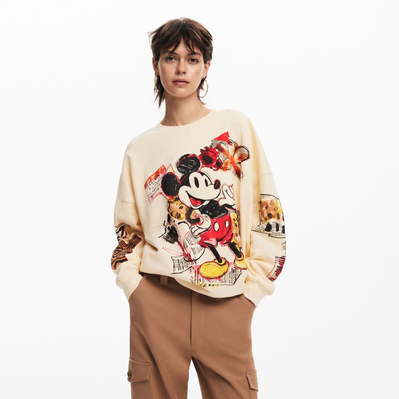 Saco Mujer con Estampado de Algodón Desigual DESIGUAL