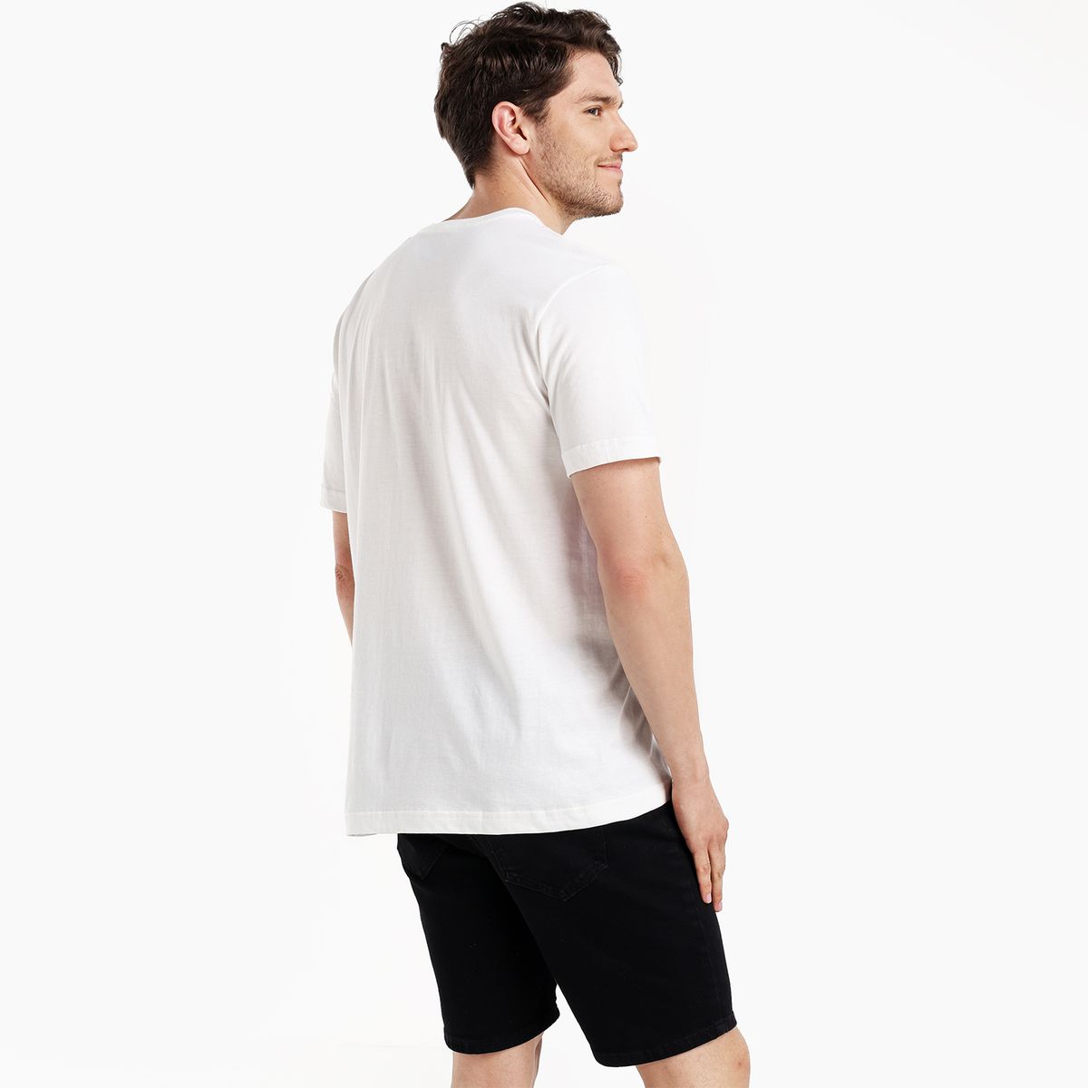 BEARCLIFF - Camiseta Hombre Manga corta con Estampado de Algodón Bearcliff