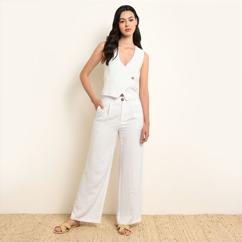 BASEMENT - Pantalón Culotte Mujer Tiro alto Basement