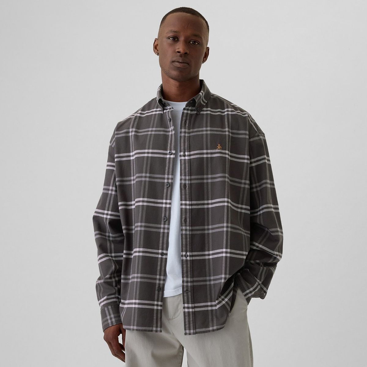 GAP - Camisa Hombre Manga larga Oversize Gap
