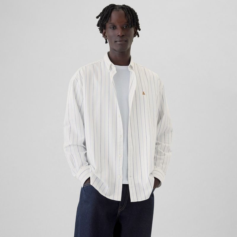 GAP - Camisa Hombre Manga larga Oversize Gap