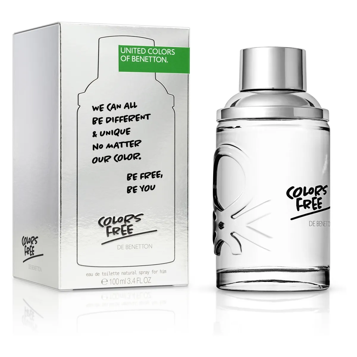 BENETTON - Perfume Hombre Benetton Colors Free Him 100 ml Eau de toilette 