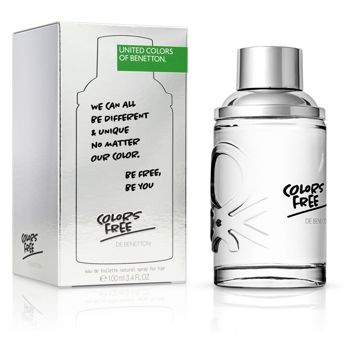 BENETTON - Perfume Hombre Benetton Colors Free Him 100 ml Eau de toilette 