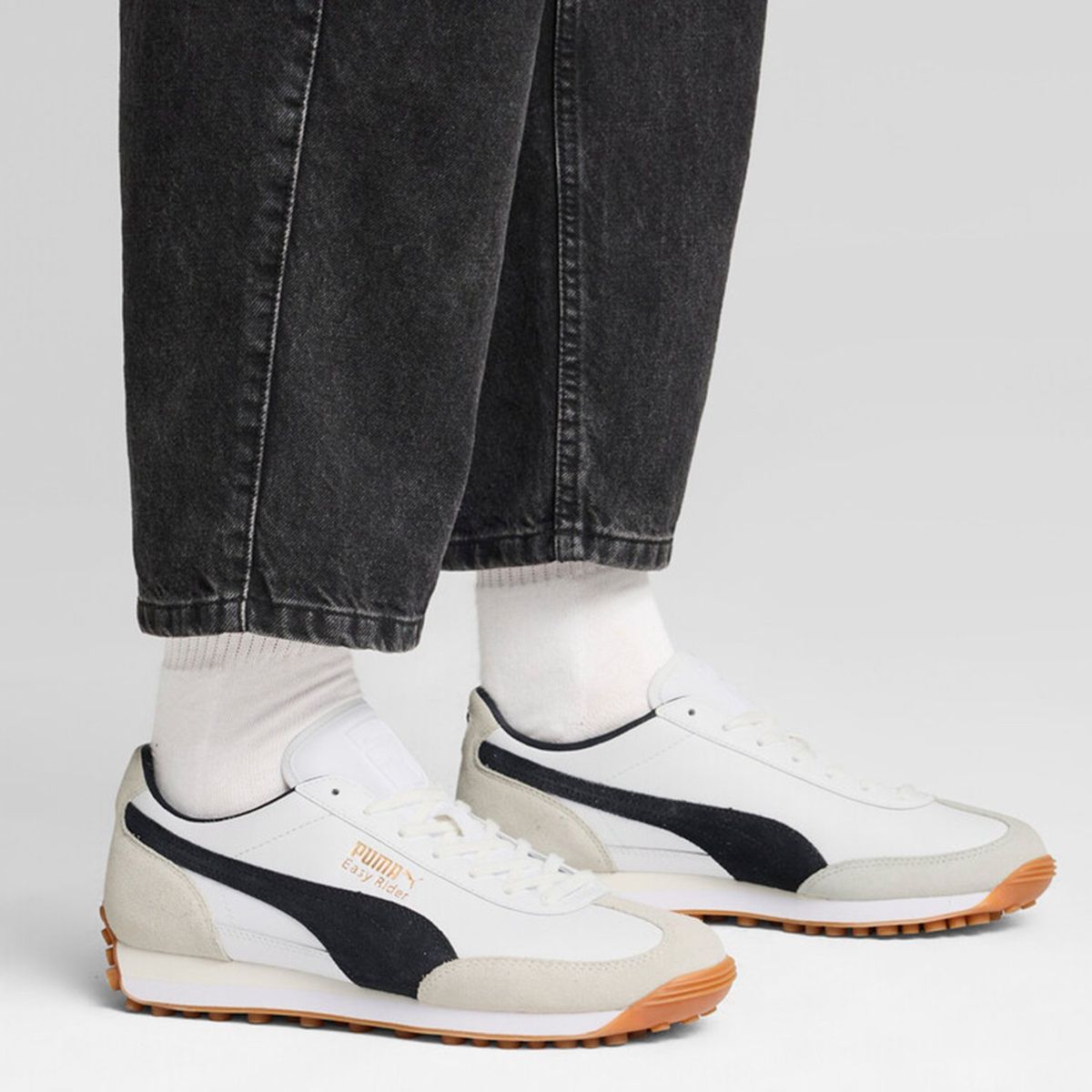 PUMA - Tenis Puma para Hombre Moda Easy Rider Mix Blancos