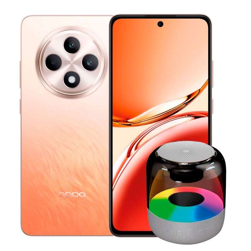 OPPO - Celular OPPO Reno12 F 256 GB 5G|12 GB RAM | Cámara principal 50 MP dual + 8 MP + 2 MP| Cámara frontal 32 MP|Pantalla 6.6"| Carga rápida de 45 W SUPERVOOC |Procesador MEDIATEK Dimensity 6300