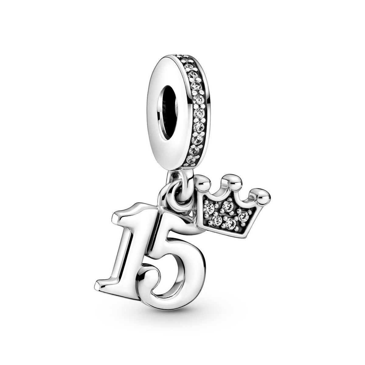 PANDORA - Charm Pandora Colgante 15 Cumpleaños Plata Esterlina