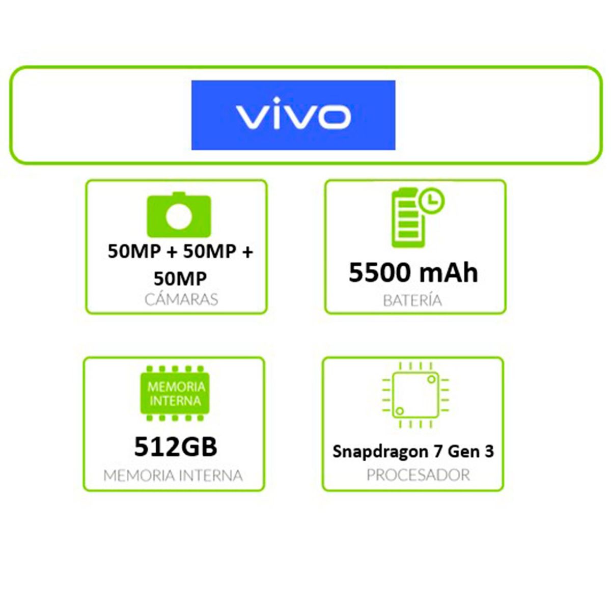 VIVO - Celular Vivo V40 5G 512GB | Incluye Reloj Inteligente y Audífonos TWS | 12GB RAM | Cámara Frontal 50 MP AF | Cámara Trasera 50 MP  ZEISS ois + 50 MP gran angular | Pantalla AMOLED 6,78 pulgadas | Procesador Snapdragon 7 Gen 3 5G