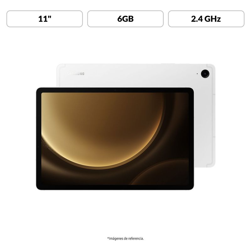 SAMSUNG - Tablet Samsung Galaxy Tab S9 FE 128GB Plateado 11 pulgadas 128GB