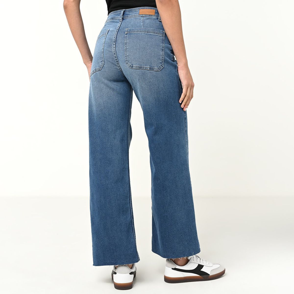 UNIVERSITY CLUB - Jean Wide Leg Tiro medio Mujer University Club