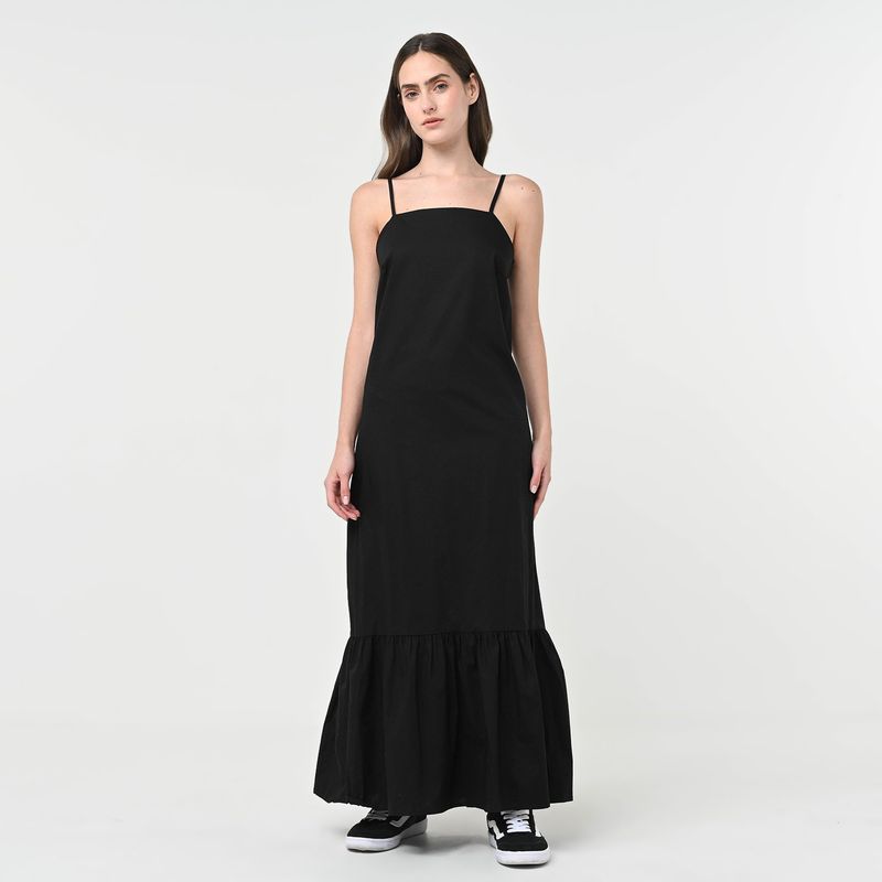 SYBILLA - Vestido Largo para Mujer de Algodón Sybilla