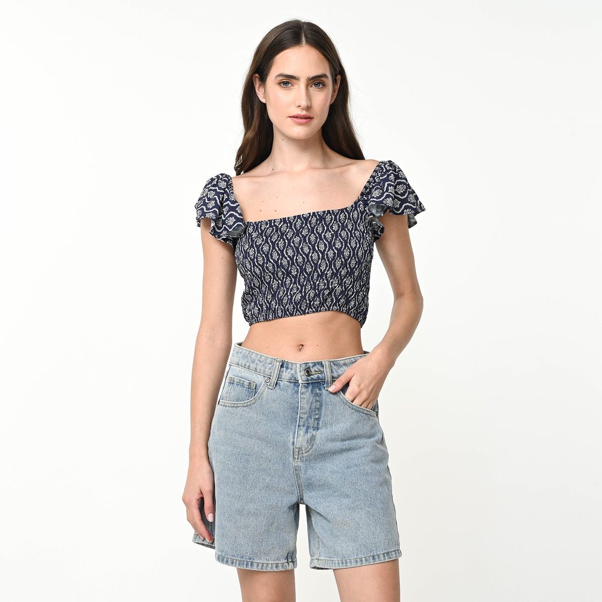 SYBILLA - Crop top Mujer Sin mangas Sybilla 