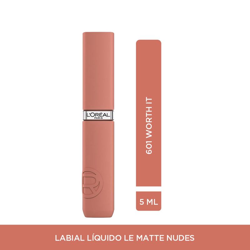 LOREAL PARIS - Labial Liquido Infallible Matte Nudes First Move Loreal Paris 5 ml 