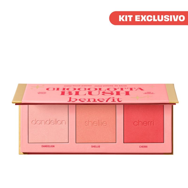 BENEFIT - Paleta de rubores Benefit: Incluye 3 tonos