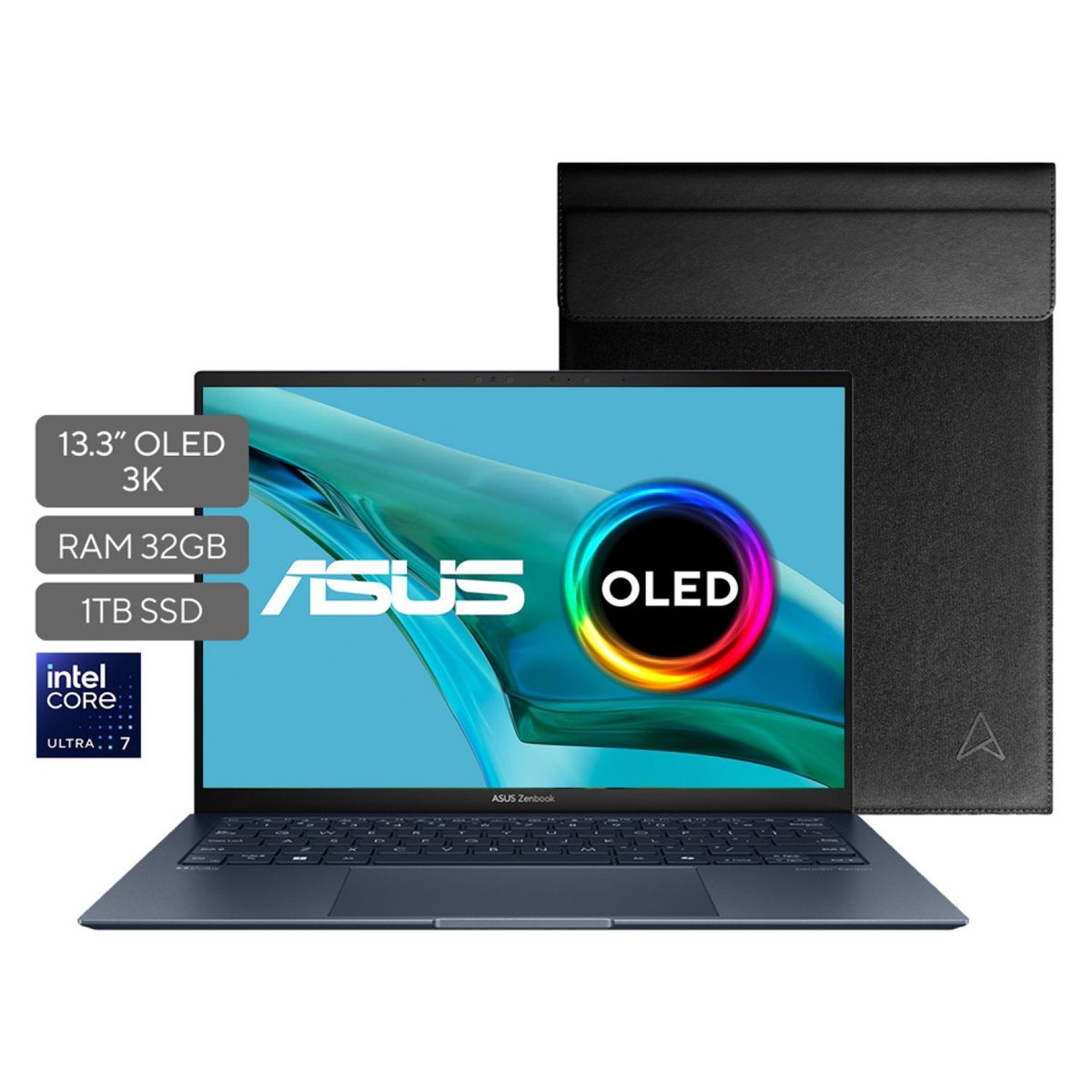 ASUS - Portátil ASUS Zenbook S 13 OLED | Intel Core Ultra7 | 32GB de RAM | 1TB SSD de almacenamiento | Windows 11 |13.3 Pulgadas | UX5304MA-NQ012W |  Computador portátil