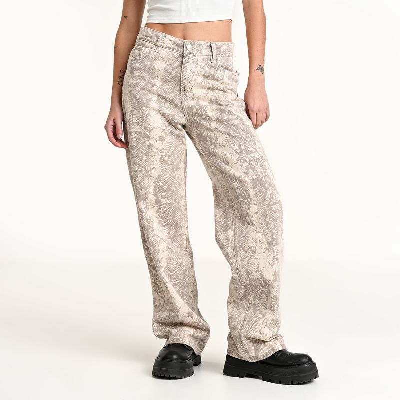 DENIMLAB - Jean Recto Mujer Tiro medio de Algodón Denimlab