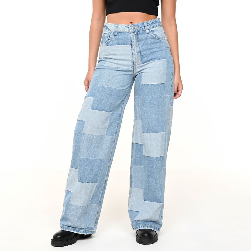 DENIMLAB - Jean Wide Leg Mujer Tiro medio Denimlab