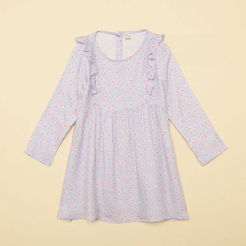 YAMP - Vestido Niña con Boleros Manga larga Yamp