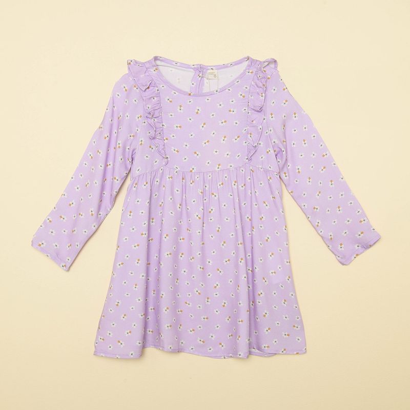 YAMP - Vestido Niña con Boleros Manga larga Yamp