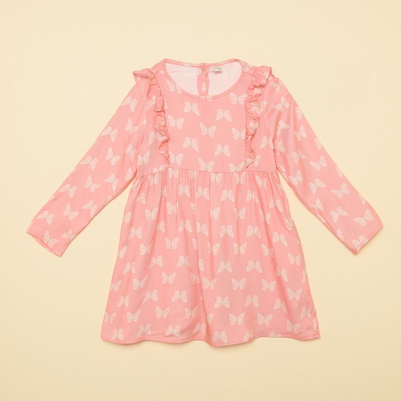 YAMP - Vestido Niña con Boleros Manga larga Yamp
