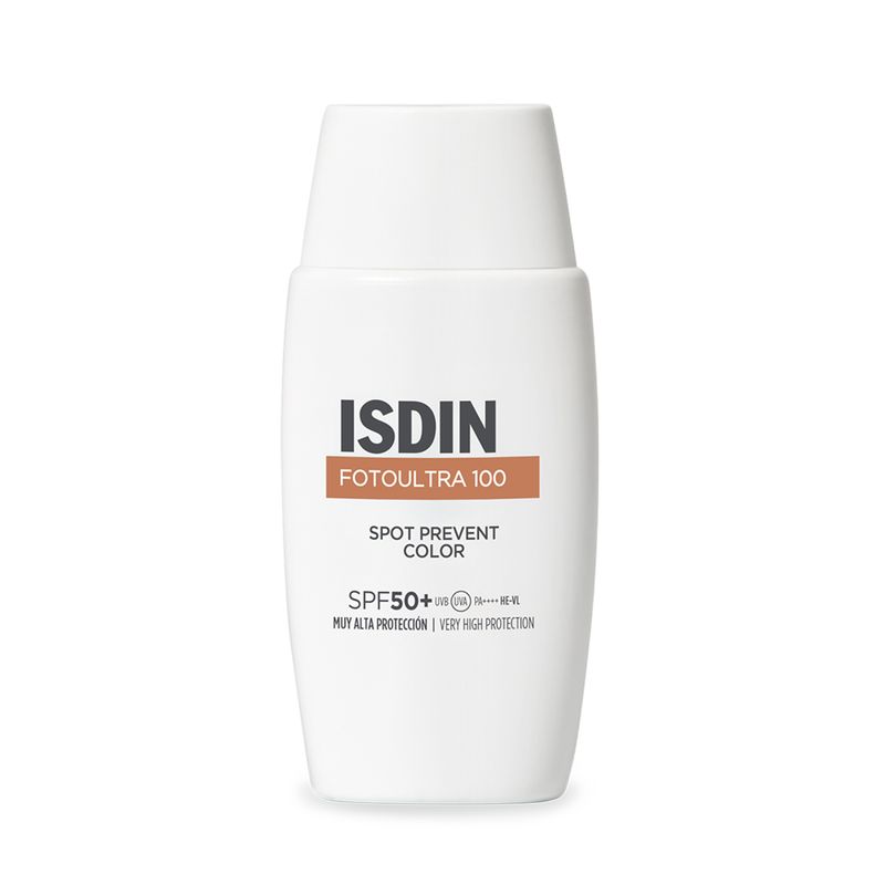 ISDIN - Protector solar Isdin FotoUltra 100 Fotoprotecto Spot Prevent Color SPF 50+ Crema ISDIN Crema 50ml