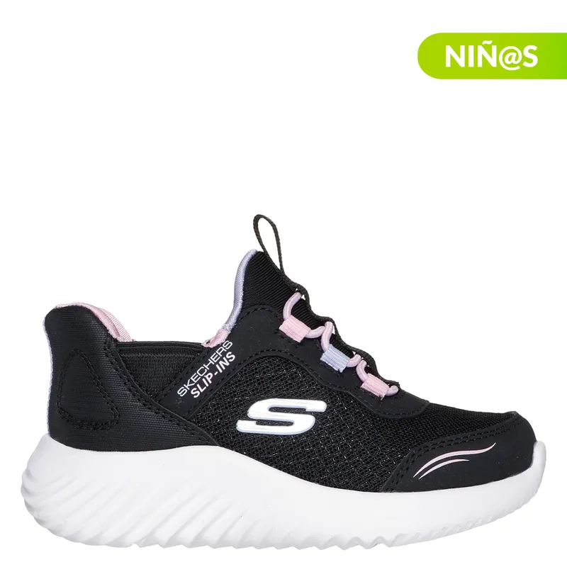 SKECHERS - Tenis Slip Ins Skechers Bounder Simplecut para Niña