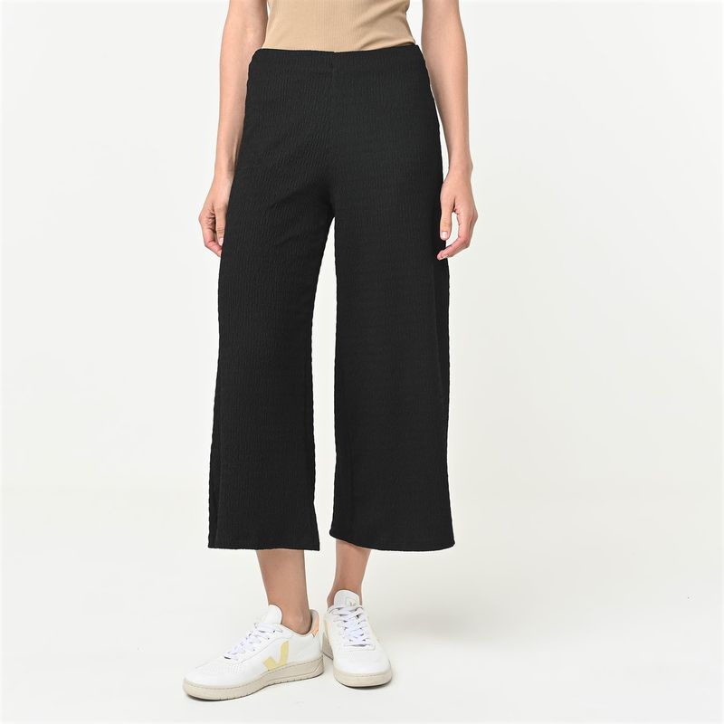 UNIVERSITY CLUB - Pantalón Culotte Mujer Tiro alto con Ojalillo de Algodón University Club