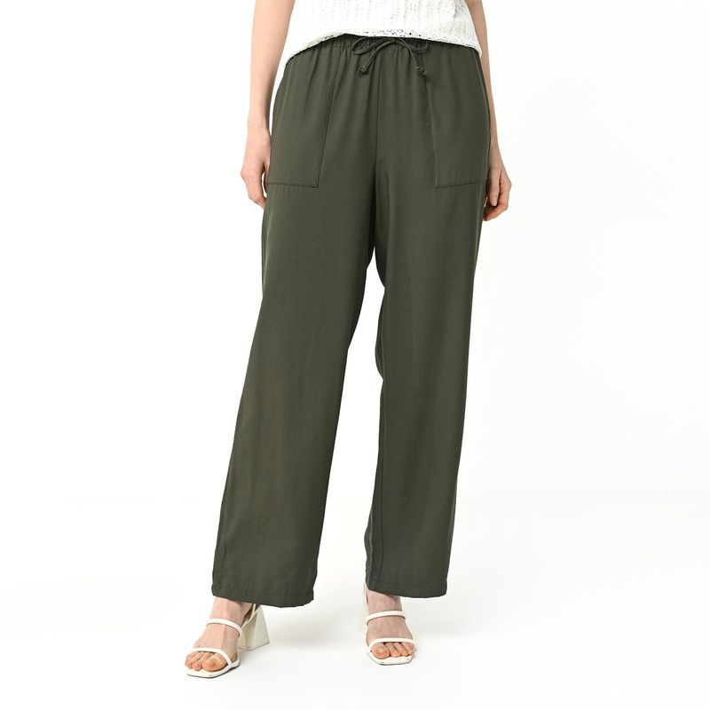 UNIVERSITY CLUB - Pantalón Wide Leg Mujer Tiro alto University Club