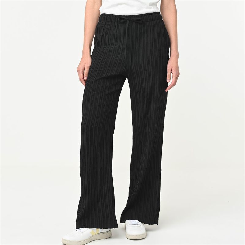 UNIVERSITY CLUB - Pantalón Wide Leg Mujer Tiro alto con Ojalillo University Club